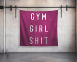 Gym Girl Shit Wall Tapestry - Gym Decor - Large Motivational Fitness - Weightlifting Art