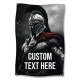 Spartan Warrior Poster, Customizable Text Art Print, Unique Wall Decor for Home, Gaming Room, Man Cave, Gift Idea