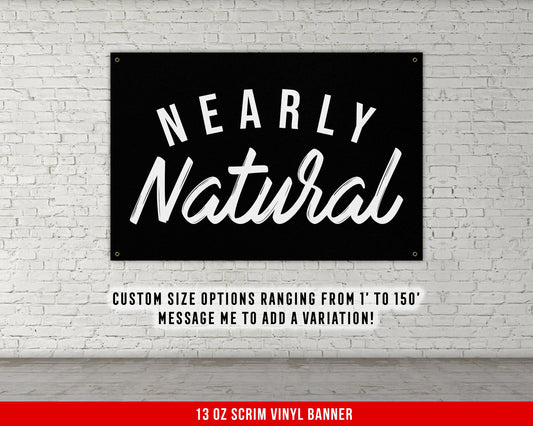 Nearly Natural Banner - Home Gym Decor - Large Quotes Wall Art - Garage Basement - Sports Inspiration - Funny Fitness