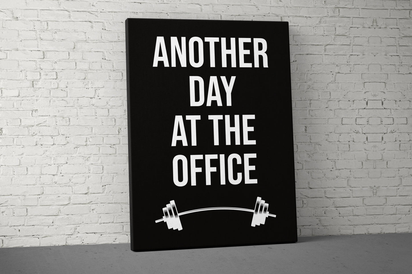 Another Day Canvas - Home Gym Decor - Large Motivational Quote Wall Art - Weightlifting Fitness - Sports Inspiration