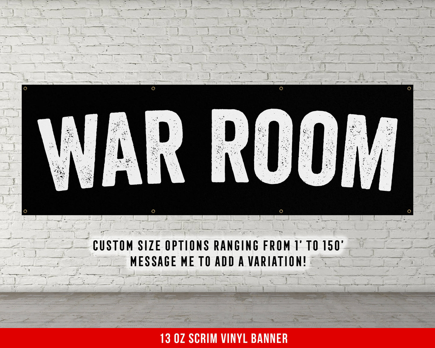 War Room Banner - Motivational Home Gym Decor - Large Quote Wall Art - Weightlifting - Inspirational