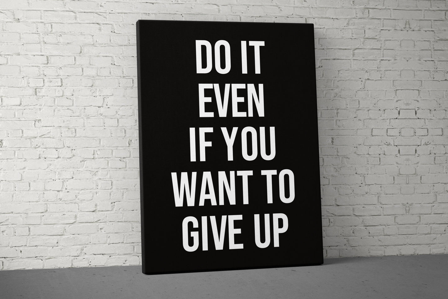 Do It Canvas - Home Gym Decor - Large Quote Wall Art - Weightlifting Fitness - Sports - Motivational