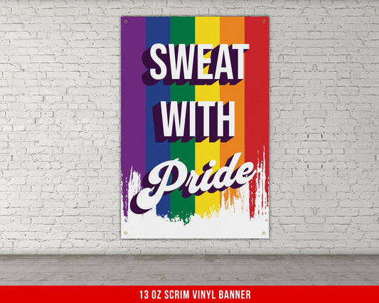 Gym Banner | Gay Pride Flag | Inclusive Lgbt | Gay Pride Gift | Custom Home Gym Sign | Vinyl Banner | Pride Parade